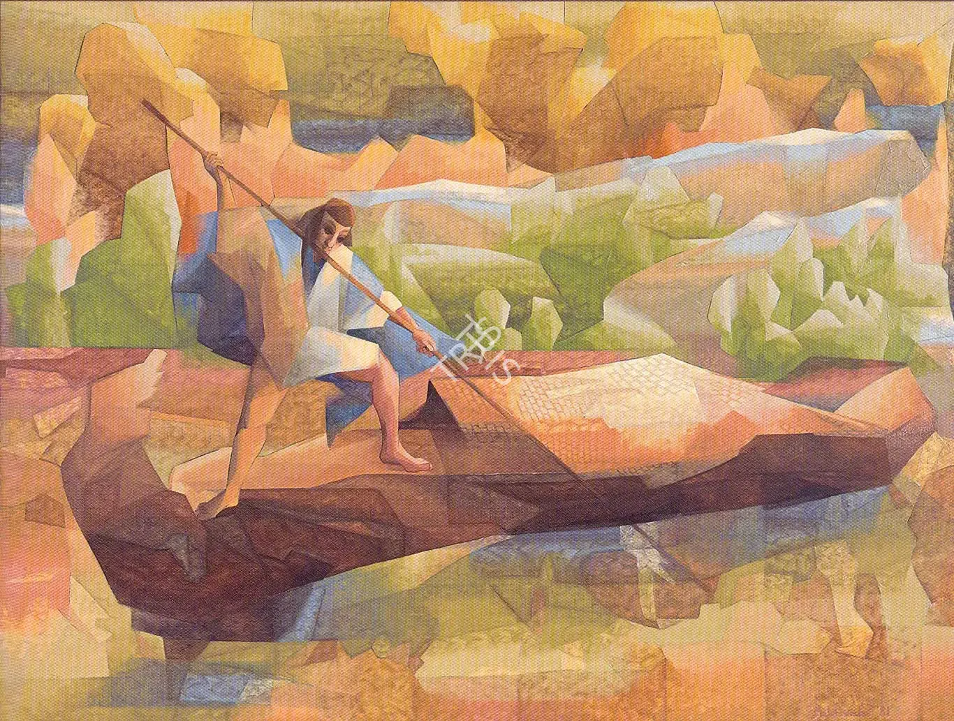 Sabavala, Jehangir (Artist). The Boatman, 1980 | Painting