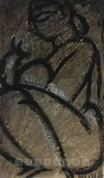 Roy, Jamini (Artist). Untitled (Mother And Child), n.d. | Painting