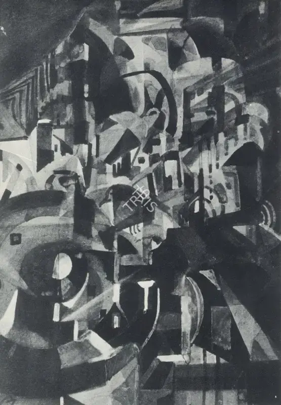 Tagore, Gaganendranath (Artist). City in the Night, n.d. | Painting