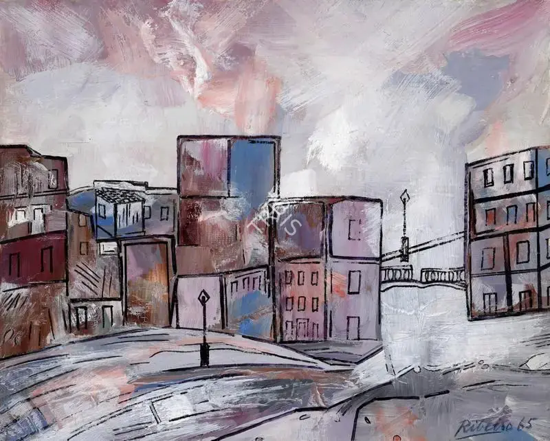 Ribeiro, Lance (Artist). Untitled (Landscape), 1965 | Painting