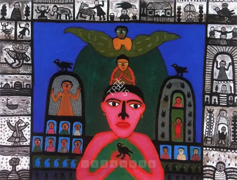 Parekh, Madhavi (Artist). My Daughter's World. Acrylic on canvas, 2003 | Painting | FineArts | 00598244