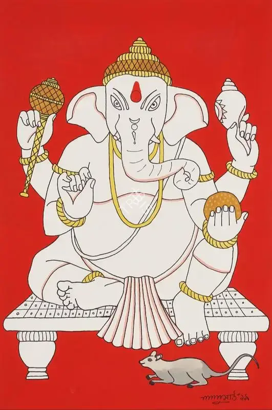 Shaw, Lalu Prasad (Artist). Ganesha, n.d. | Painting