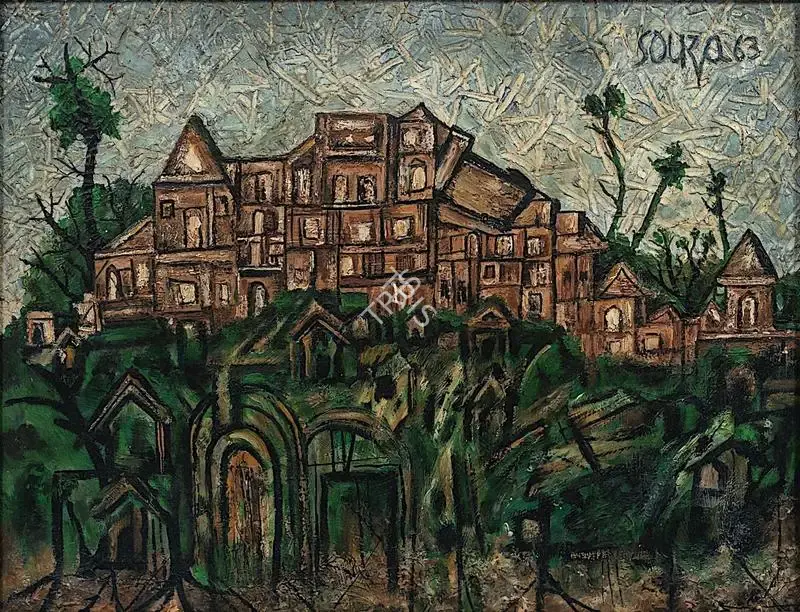 Souza, F.N. (Artist). Untitled. Oil on canvas, 1963 | Painting | FineArts | 00419200