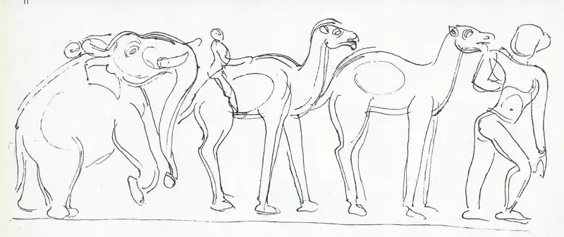 Chavda, Shiavax (Artist). Untitled. n.d. | Marg, June 1957 | Sketch | FineArts | 00674124
