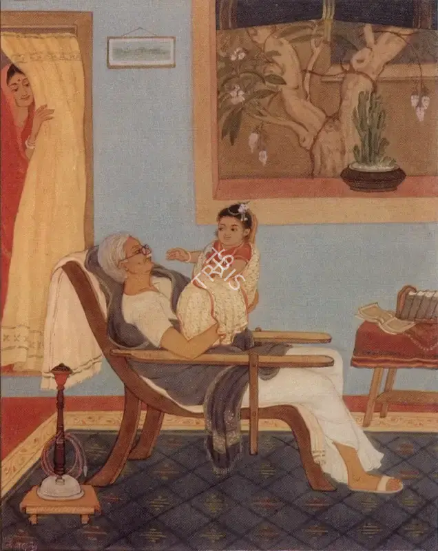 Sarkar, Narendra Chandra De (Artist). Grand Father, n.d. | Painting
