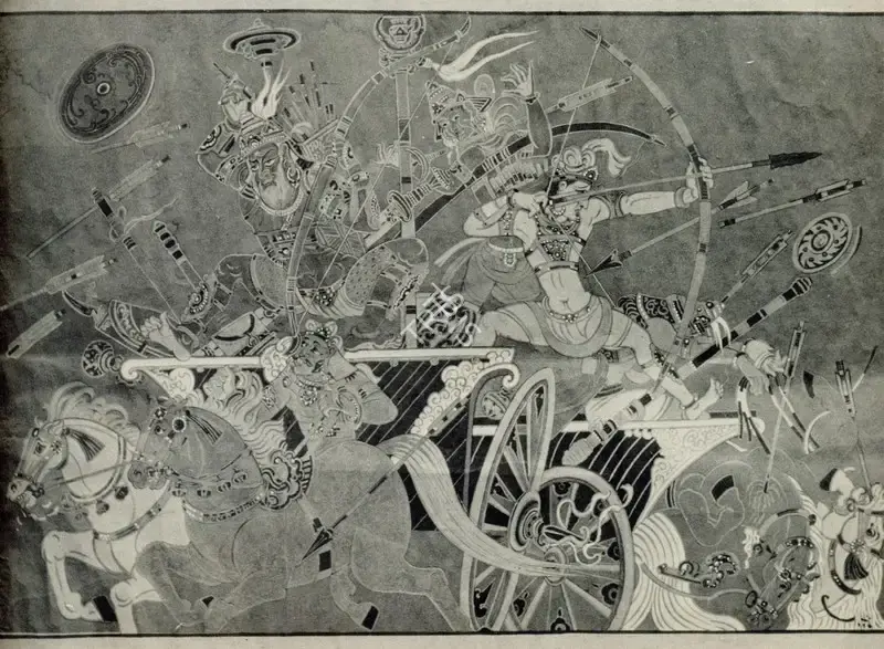 Bose, Nandalal (Artist). Abhimanue Badh. Tempera on paper, n.d. | Marg, March 1983 | Painting | FineArts | 00674986