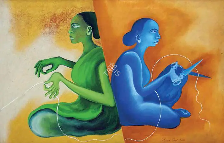 Caur, Arpana (Artist). Untitled. Oil on canvas, 2000 | Painting | FineArts | 00645977