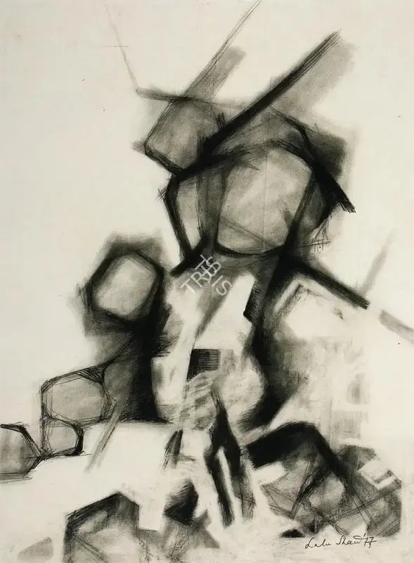 Shaw, Lalu Prasad (Artist). Untitled. Pencil on paper, 1977 | Drawing  | 00881289
