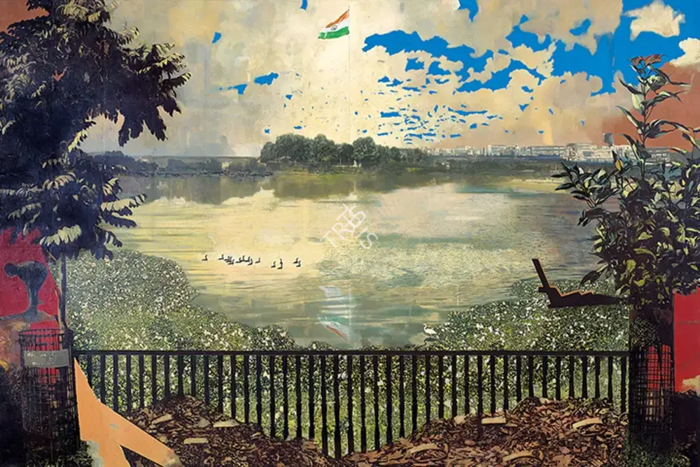 Sharma, Nataraj (Artist). Sama Talav, 2023 | Painting