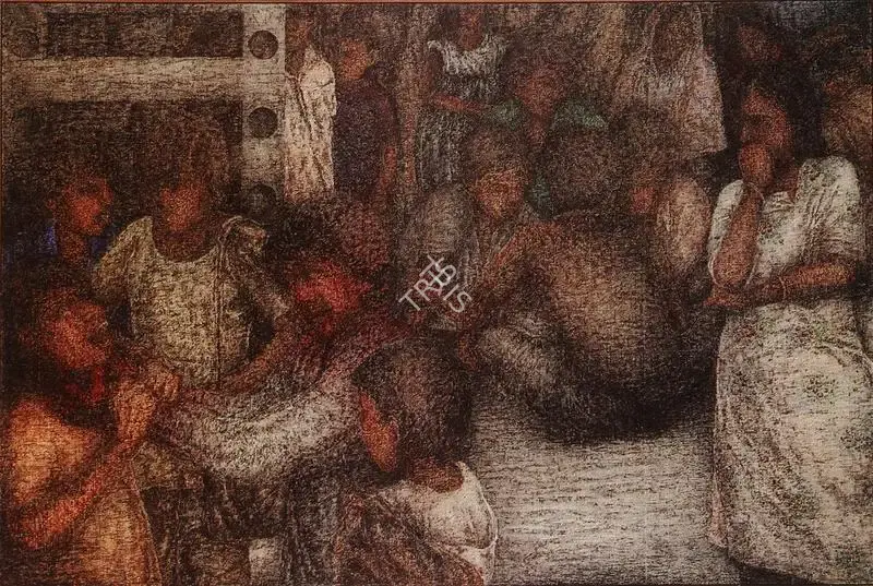 Navjot (Artist). Untitled. Acrylic on canvas, 1987 | Painting | FineArts | 00375927