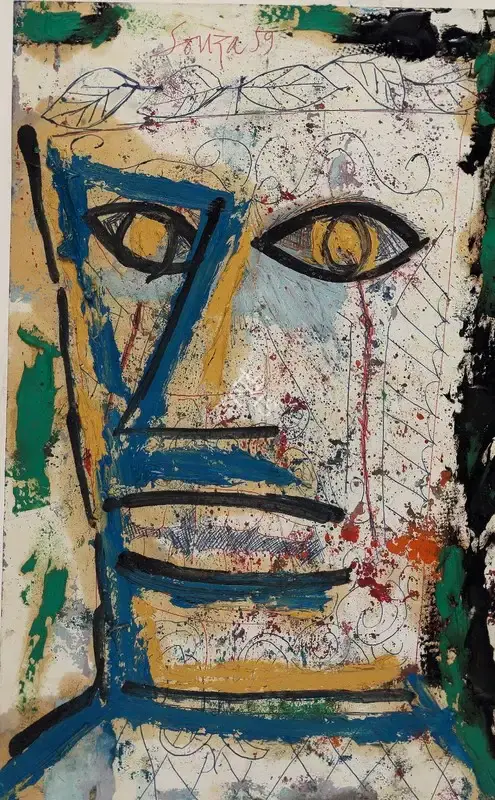 Souza, F.N. (Artist). Untitled (Head), 1959 | Painting