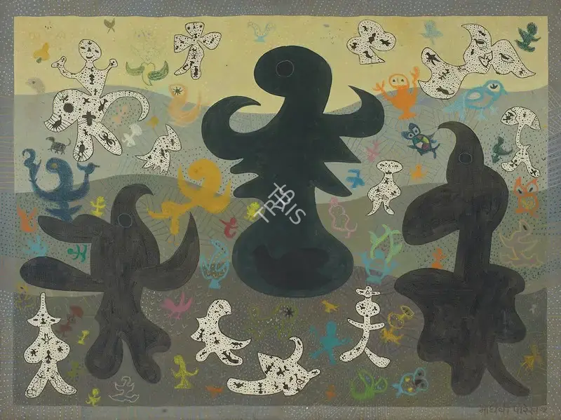 Parekh, Madhavi (Artist). Village Opera - 2, 1975 | Painting