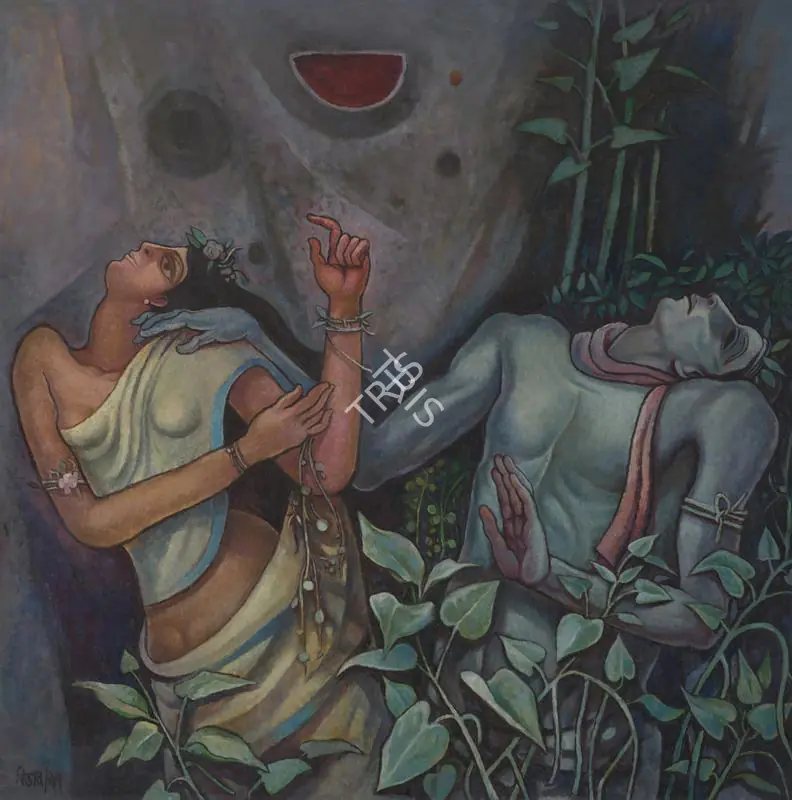 Choudhury, Bijon (Artist). Untitled. Oil on canvas, 1997 | Painting | FineArts | 00338102