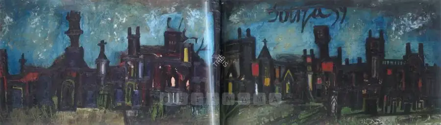 Souza, F.N. (Artist). Night Landscape, 1959 | Painting
