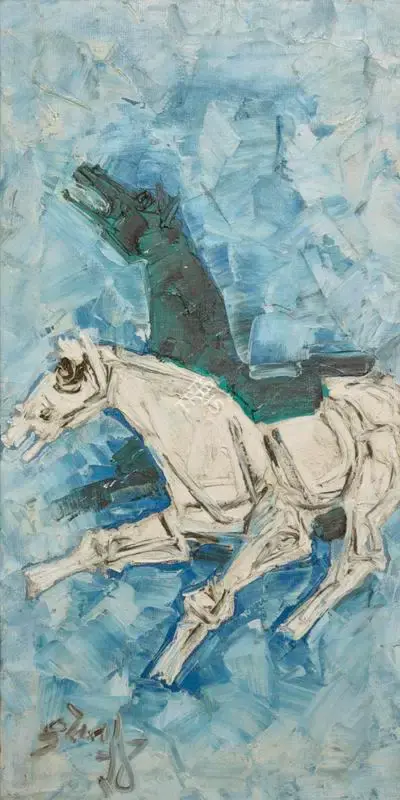 Husain, M.F. (Artist). Untitled, c.1960s | Painting