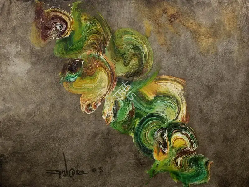 Gulgee, Ismail (Artist). Untitled (Abstract). Oil on canvas, 2003 | Painting | FineArts | 00641944