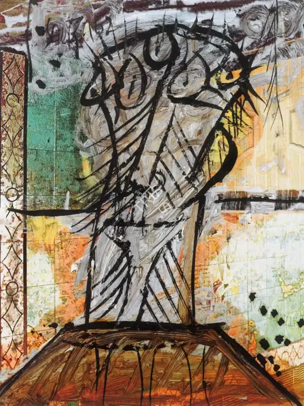 Souza, F.N. (Artist). Head, 1962 | Painting