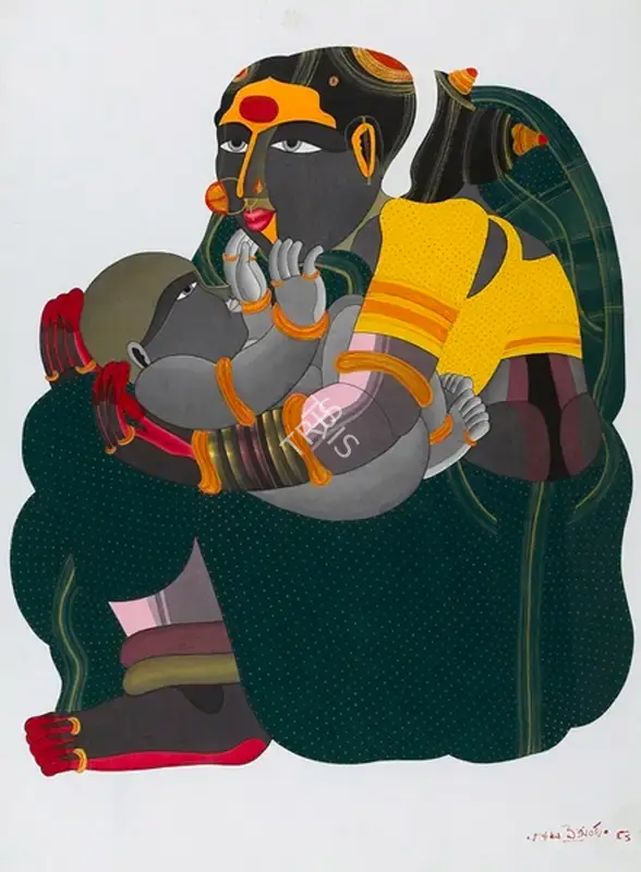Vaikuntam, Thota (Artist). Untitled. Acrylic on paper, 1998 | Painting | FineArts | 00646957