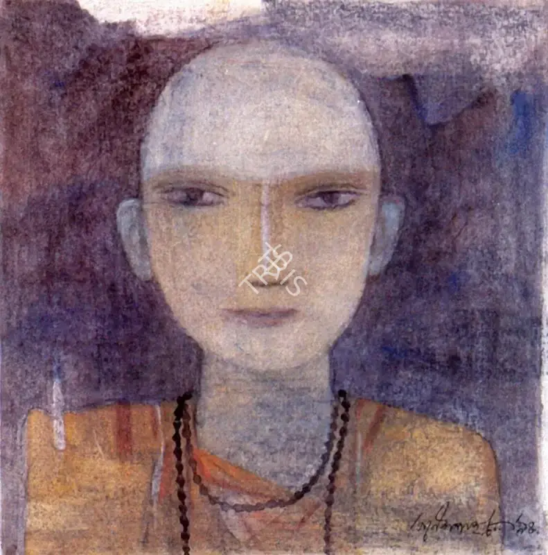 Pyne, Ganesh (Artist). The Monk, n.d. | Painting