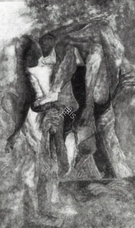 Husain, Shamshad (Artist). Untitled. Oils, n.d. | Artrends, July 1976 - July 1977 | Painting | FineArts | 00551566