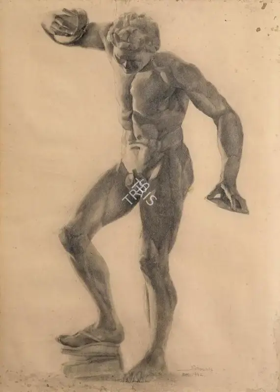 Sabavala, Jehangir (Artist). Untitled. Graphite on paper, 1942 | Drawing | FineArts | 00545907