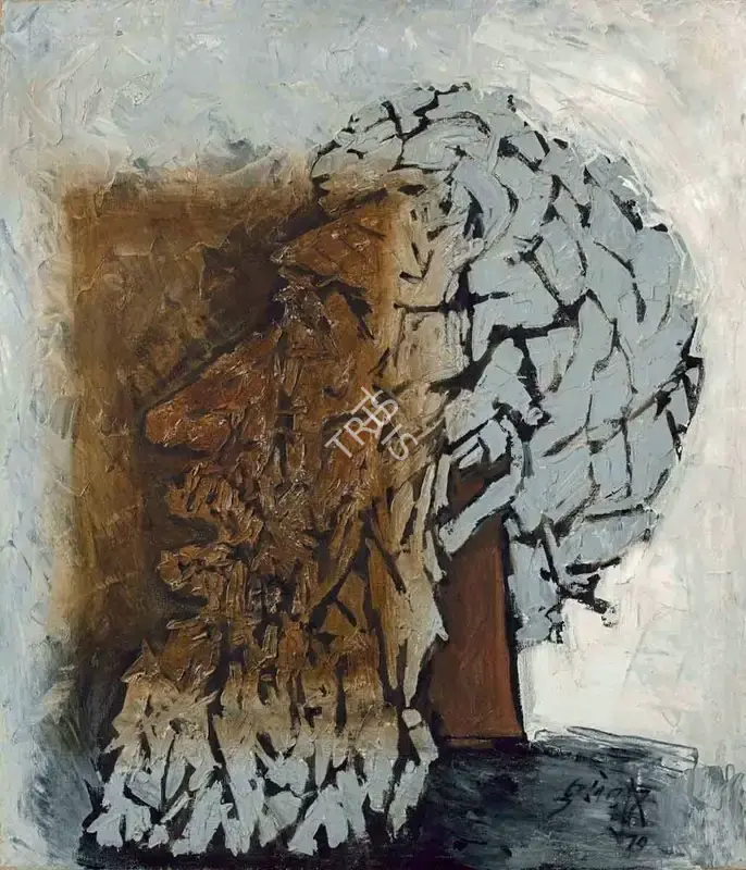 Husain, M.F. (Artist). Hair, 1970 | Painting