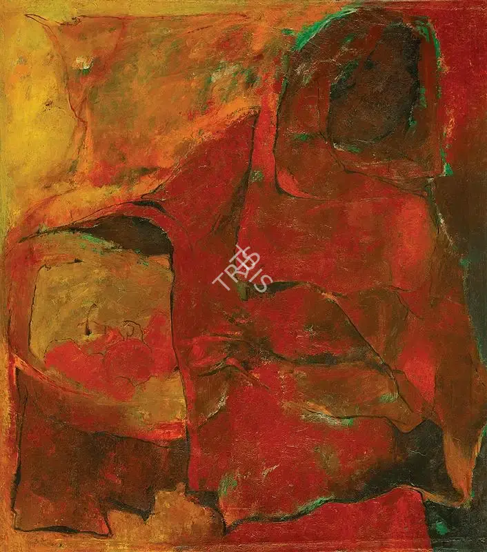 Khanna, Krishen (Artist). Basket Carrier, 1965 | Painting