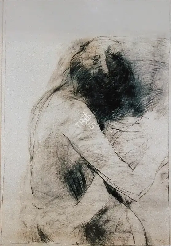 Gupta, Satish (Artist). Figure Study, 1971 | Drawing