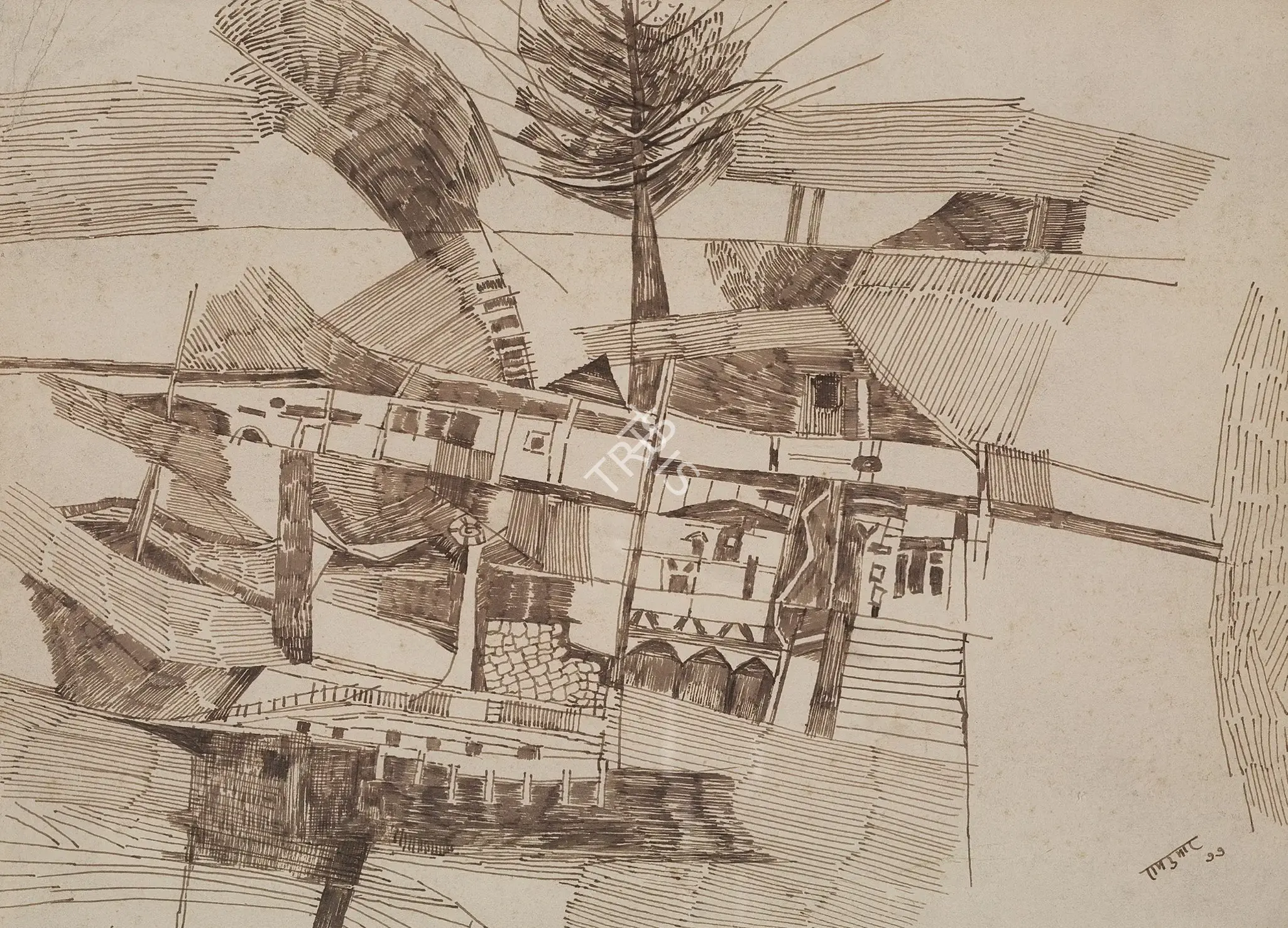Ramkumar (Artist). Untitled, 1977 | Painting