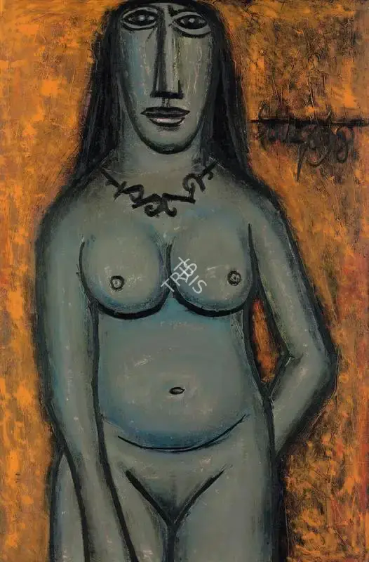 Souza, F.N. (Artist). Nude, 1958 | Painting