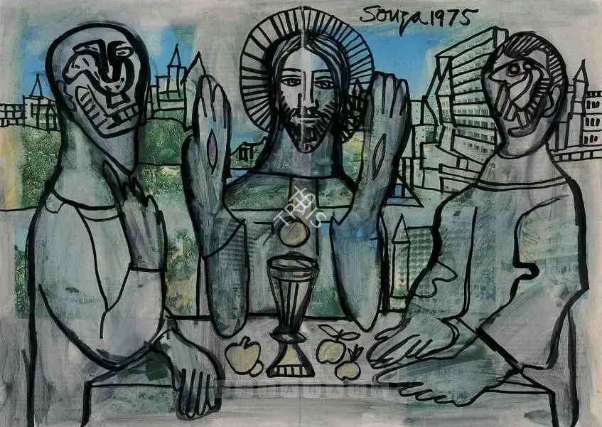 Souza, F.N. (Artist). Untitled, 1975 | Painting