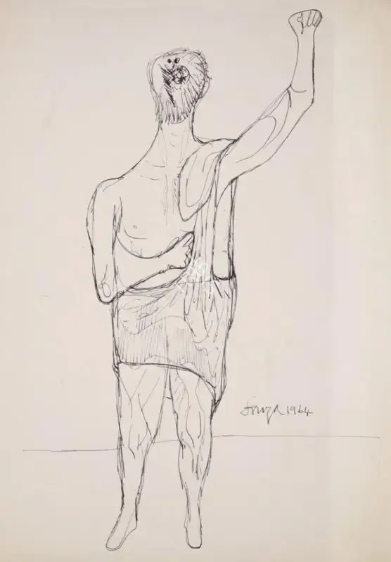 Souza, F.N. (Artist). Untitled, 1964 | Drawing