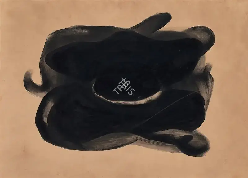 Patel, Jeram (Artist). Untitled. Ink on paper laid on board, 1980-1981 | Painting | FineArts | 00547112