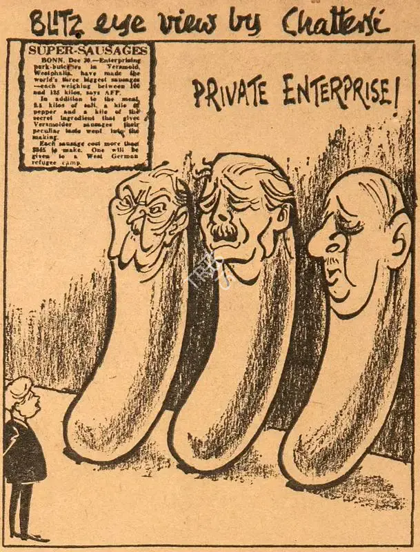 Chatterjee, Basu (Cartoonist). Private Enterprise !, 1962 | Cartoons