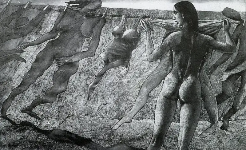 Sud, Anupam (Artist). Laundry. 1994 | Art Heritage 15, 1995-1996 | Painting | FineArts | 00530354