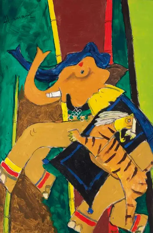 Husain, M.F. (Artist). Untitled (Kerala), n.d. | Painting