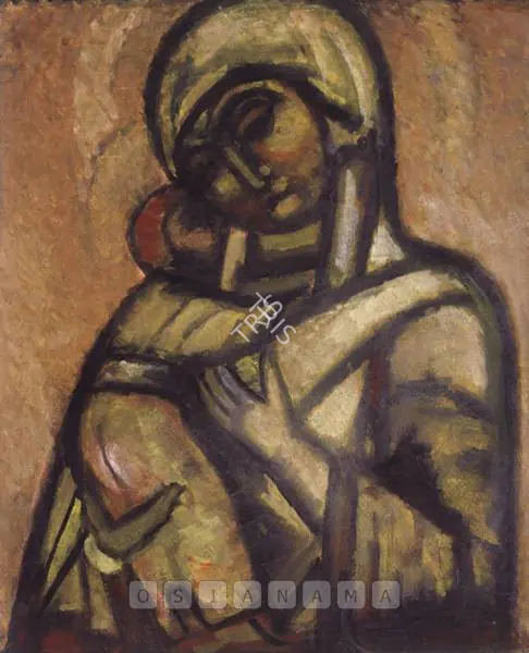 Roy, Jamini (Artist). Untitled (Madonna And Child), n.d. | Painting