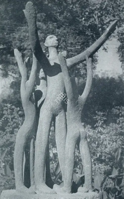 Bhagat, Dhanraj (Artist). Awakening. Concrete, n.d. | Marg, June 1955 | Sculpture | FineArts | 00674213