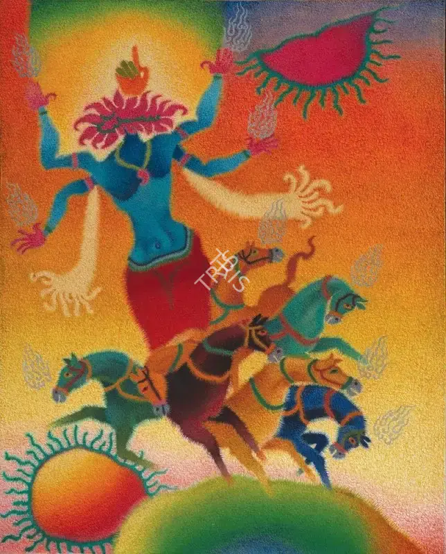 Mistry, C.D. (Artist). The Sun. Oil on canvas, n.d. | Painting | FineArts | 00362324