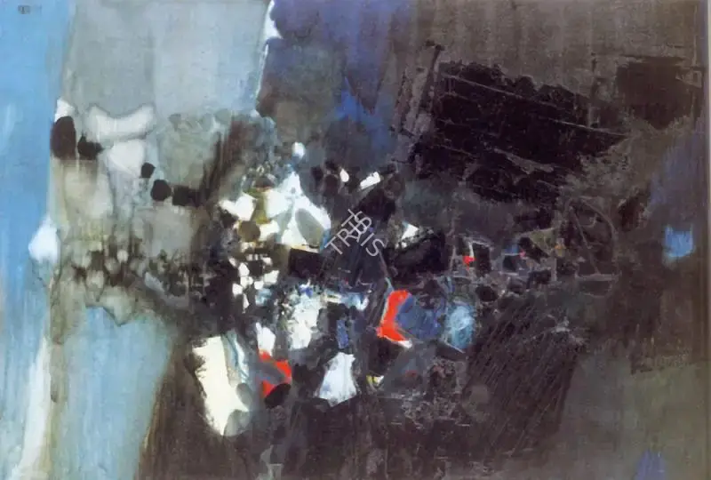 Raza, S.H. (Artist). Soir a Espinouse, 1961 | Painting