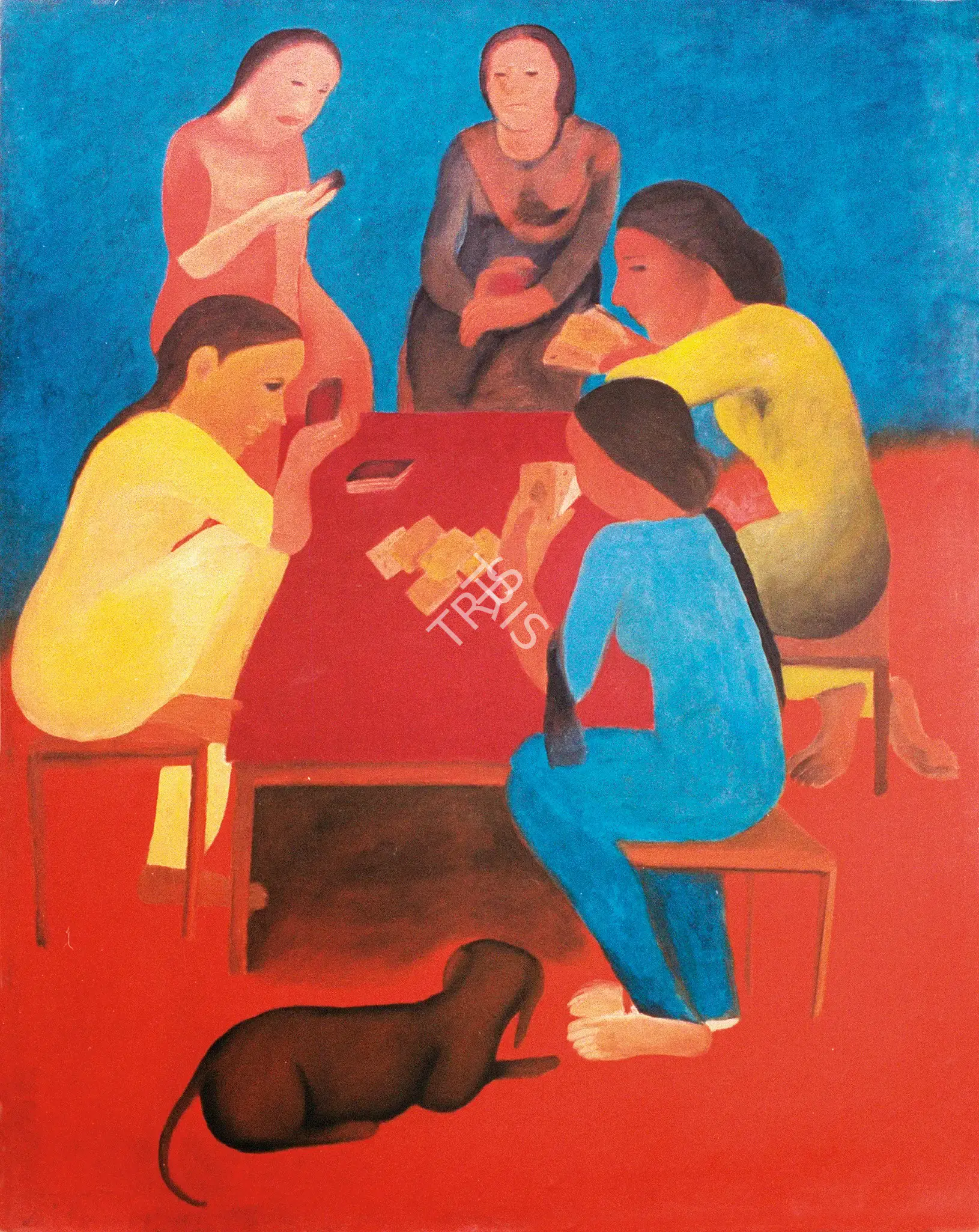 Pal, Gogi Saroj (Artist). Game, 1987 | Painting