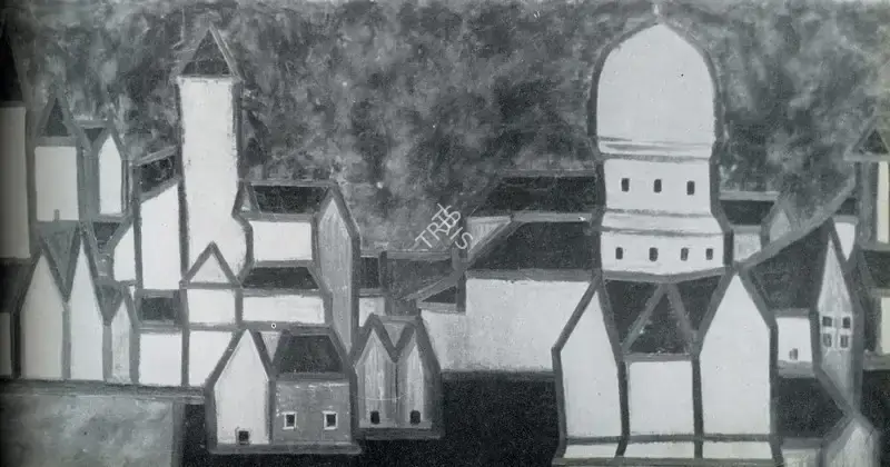Souza, F.N. (Artist). Landscape, 1951 | Painting