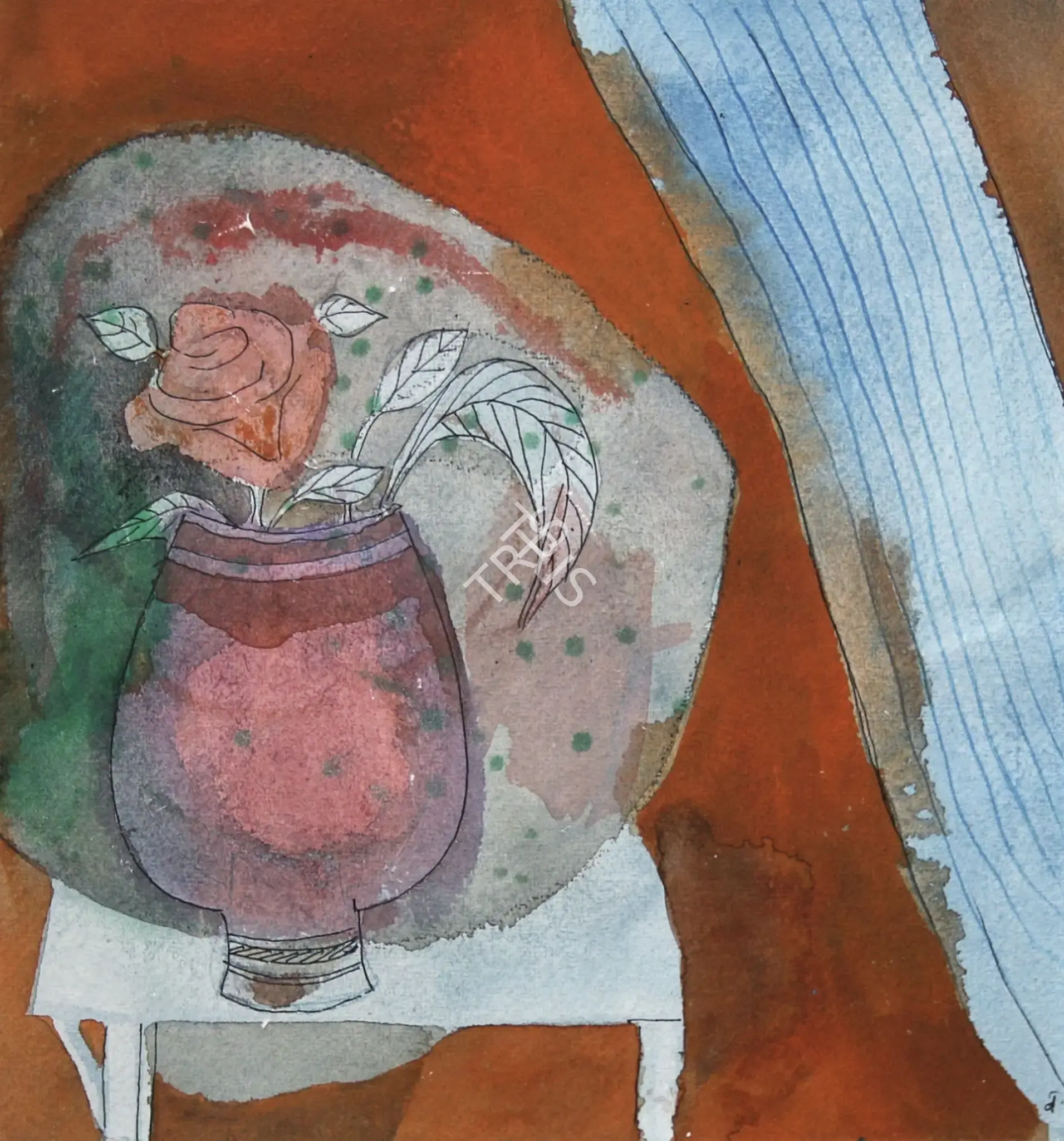 Narayan, Badri (Artist). The Flower Vase, 2005 | Painting