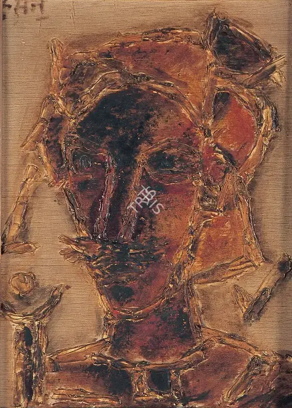 Husain, M.F. (Artist). Peasant, 1962 | Painting