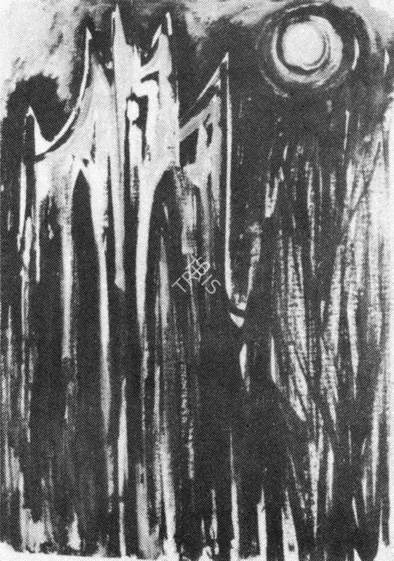 Biswas, Nikhil (Artist). Church. 1960 | Art Heritage 8, 1988-1989 | Drawing | FineArts | 00530249
