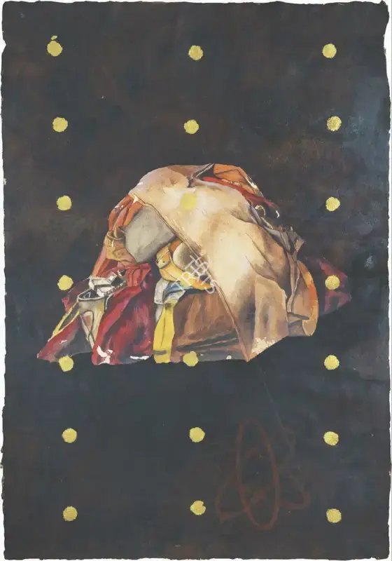 Gupta, Subodh (Artist). Untitled. Mixed media on handmade paper, n.d. | Painting | FineArts | 00603291