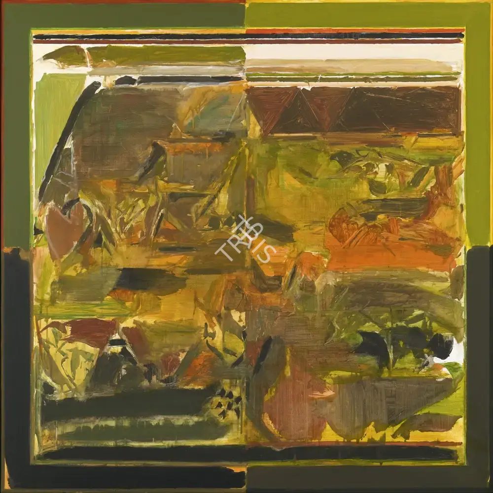 Raza, S.H. (Artist). Green Landscape, 1981 | Painting