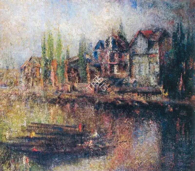 Nayak, S.U. (Artist). Dal Lake, Kashmir, 1987 | Painting