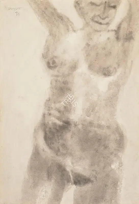 Padamsee, Akbar (Artist). Untitled (Nude), 1996 | Painting