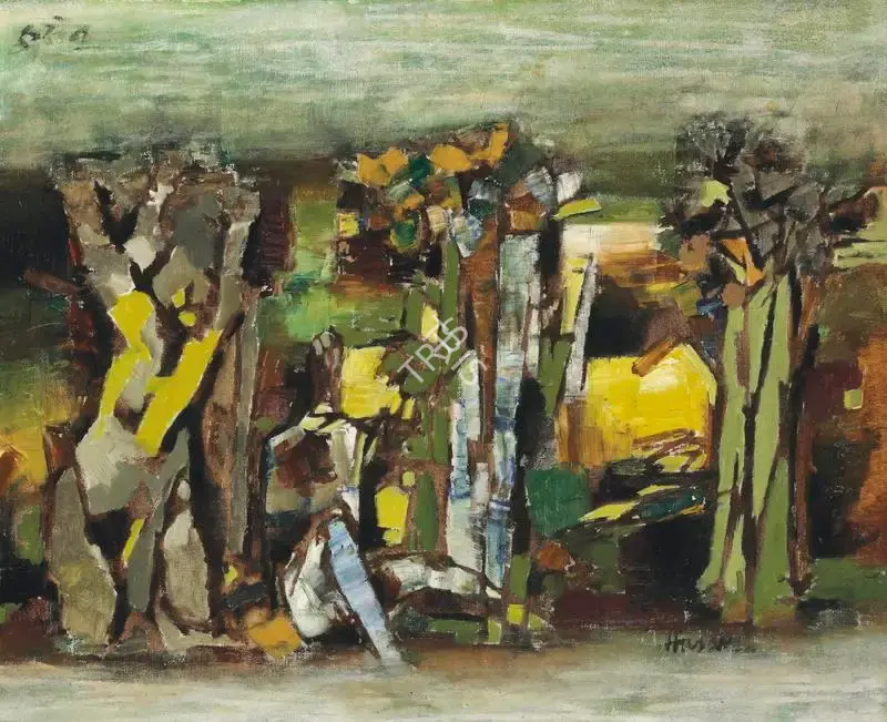 Husain, M.F. (Artist). Wilderness, c.late 1950s | Painting